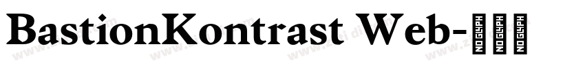 BastionKontrast Web字体转换